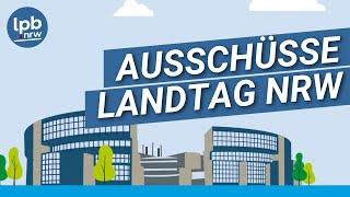 Die Ausschüsse im Landtag NRW