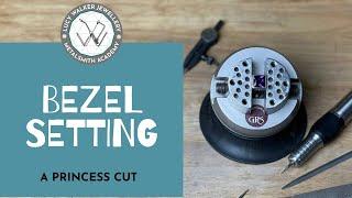 Jewellery Making Tips | Bezel Setting a Princess Cut Stone | Metalsmith Academy