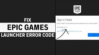 How To Fix Epic Games Launcher Error Code AS-3 | Fix Epic Games Sign In Failed AS-3