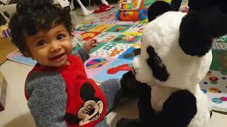 Shivangi FurReal Plum the Panda - Reaction of a Toddler