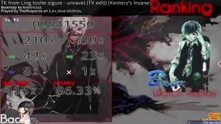 Osu! - Tokyo Ghoul Opening 1 (Unravel) - [Fatfan's Insane]