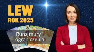 Lew RUNĄ MURY I OGRANICZENIA Rok 2025 tarot