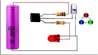 Single BC547 Transistor RGB Dual LED Flasher Circuit,How to Make RGB LED Flasher Circuit,LED Flasher