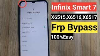 Infinix Smart 7 Frp Bypass || Infinix x6515,x6516,x6517 Frp bypass || smart 7 google account unlock