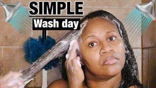 Simple wash day routine for dry FINE NATURAL HAIR | Paige Marie