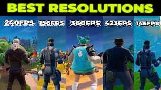 The BEST Stretched Resolutions in Fortnite for Low End PC!  (How To Get A Stretched Resolution)