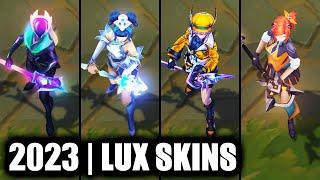 ALL LUX SKINS SPOTLIGHT 2023 | League of Legends