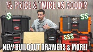 NEW HUSKY BUILDOUT ITEMS-Drawer Boxes better than Milwaukee Packout!? Worktop, tote and more!