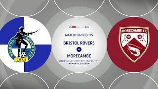 Bristol Rovers v Morecambe highlights