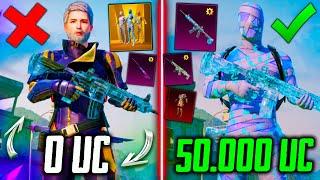  ЭТО ОЧЕНЬ УДАЧНАЯ ПРОКАЧКА АККАУНТА на 50000 UC В PUBG MOBILE! ПОЛНАЯ ПРОКАЧКА ЛЕДНИКА и МУМИЯ!