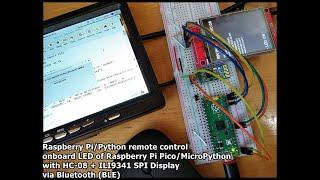 Raspberry Pi/Python remote control LED on Raspberry Pi Pico/MicroPython + HC-08 via Bluetooth