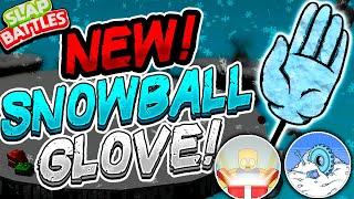 The NEW SNOWBALL GLOVE experience in Slap Battles - Roblox