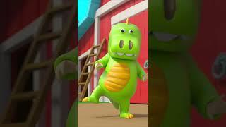 Is that a dinosaur?  Wait it's Grandma!  #shorts #lellobee | Dino Dance Nursery Rhyme for Babies