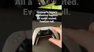 Hogwarts legacy dualsense haptics. All audio muted. Evasion roll.