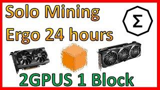 Solo Mining Ergo (2 GPU's 1 Block).