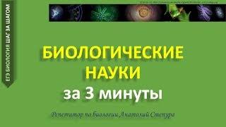 Биологические науки за 3 минуты