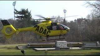 Start und Landung Rettungshubschrauber Christoph 31(D-HDEC)