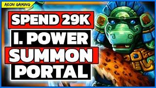  Spend 29K Gems in the Instant Power Summon Portal   in Beta V75.5 | Empires & Puzzles 