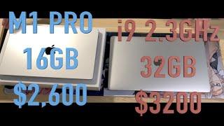 M1 Pro 16GB MacBook Pro vs i9 32GB MacBook Pro | You Don't Need M1 Max | Save Your Money