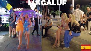 MALLORCA MAGALUF SPAIN NIGHTLIFE WALK TOUR 2023