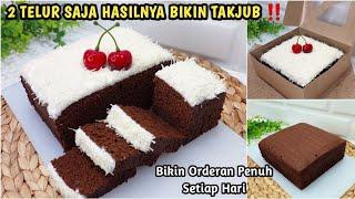 BROWNIES KUKUS 2 TELUR HASILNYA JUMBO TANPA BP‼️Ide Jualan Menjanjikan Dijamin Laris Manis