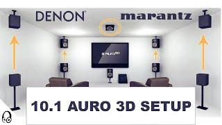 10.1 AURO 3D SETUP! | Denon | Marantz | Internal & External Amps | Hardware & Software