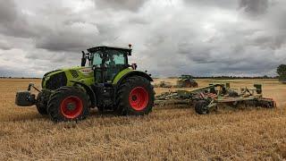 Une équipe 100% claas pour le  Déchaumage (Claas axion 870,830|Amazone Catros 8m, Cenius 5m)2k20