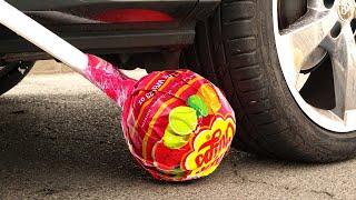 Crushing Crunchy & Soft Things by Car! EXPERIMENT Car vs Fruits