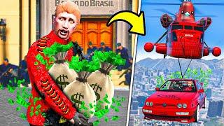 ROUBEI O BANCO NO GTA RP E DEI UMA FUGA ÉPICA!