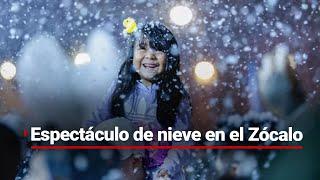 ¿Ya conoces la nieve? ️️ | ¡Vive un espectáculo de Navidad en el Zócalo!