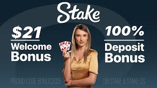 Stake Promo Code — "BONUS2025" $21 Welcome Reload / Up To $250 Deposit Bonus