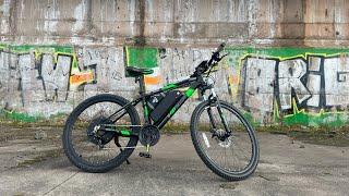 First Ride E Bike 1500w 48v 17.5ah DIY conversion 35mph + MTB Electric Bike Mountain E-Bike