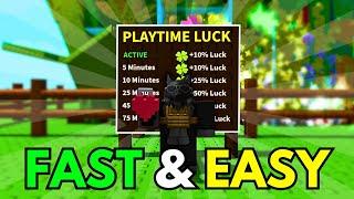 How To Get Playtime Luck FAST & EASY In Grow A Garden Roblox!