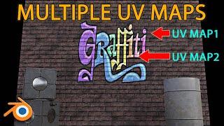 Use multiple textures and UV maps in one material