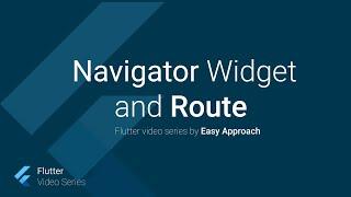 Navigate from one screen to other using Navigator, flutter video tutorial in English, part 15