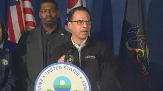 Gov. Shapiro travels to Ohio, EPA orders Norfolk Southern to pay for all derailment cleanup costs