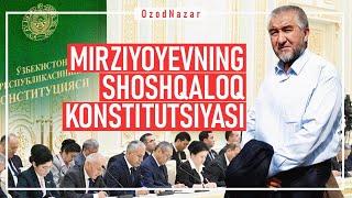 OzodNazar: 1 oyda Konstitutsiyani o‘zgartish to‘g‘risidagi qonun loyihasi tayyor bo‘ldi