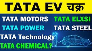 TATA EV चक्र | TATA TECH, TATA MOTORS, TATA POWER, TATA ELXSI, TATA STEEL, TATA CHEMICAL | SMKC