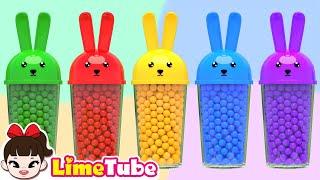 Magic Bunny Cups! What’s Inside?  | Nursery Rhymes & Kids Songs | Kindergarten | LimeAndToys