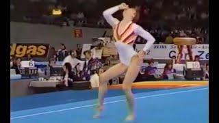 Svetlana Boginskaya (USSR) perfect 10.0 for Spanish guitar floor exercise in 1989 Worlds All Around