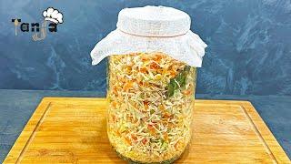 50 jars will not be enough for you when winter comes! Sauerkraut in a jar, ready in 7 days!