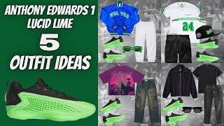 Styling Anthony Edwards 1 Low | Anthony Edwards 1 Lucid Lime Outfits