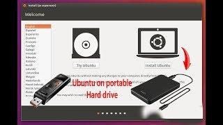 How to install Ubuntu 18.04.2 on portable hard drive or USB flash-drive 2019