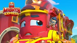 Nate and Max in a Sticky Situation | Mighty Express Clips | Cartoons for Kids