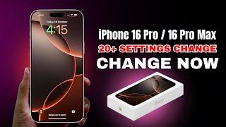 iPhone 16 Pro Max - 20+ Settings You NEED to Change Now! [HINDI]