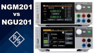 Rohde & Schwarz NGM201 vs. NGU201 Power Supply Comparison