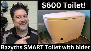 Bazyths Smart Toilet with heated seat and heated Bidet. Self opening and closing lid.