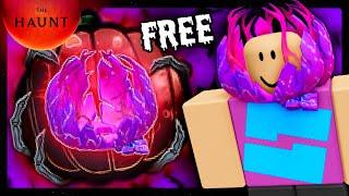 THE HAUNT! FREE ACCESSORY! HOW TO GET Dev Smashed Pumpkin! (ROBLOX)