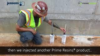 Prime Resins epoxies used to structurally seal spillway joint