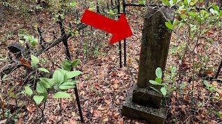 Hidden Headstones And An Unusual Epitaph! Forgotten Cemetery Found!